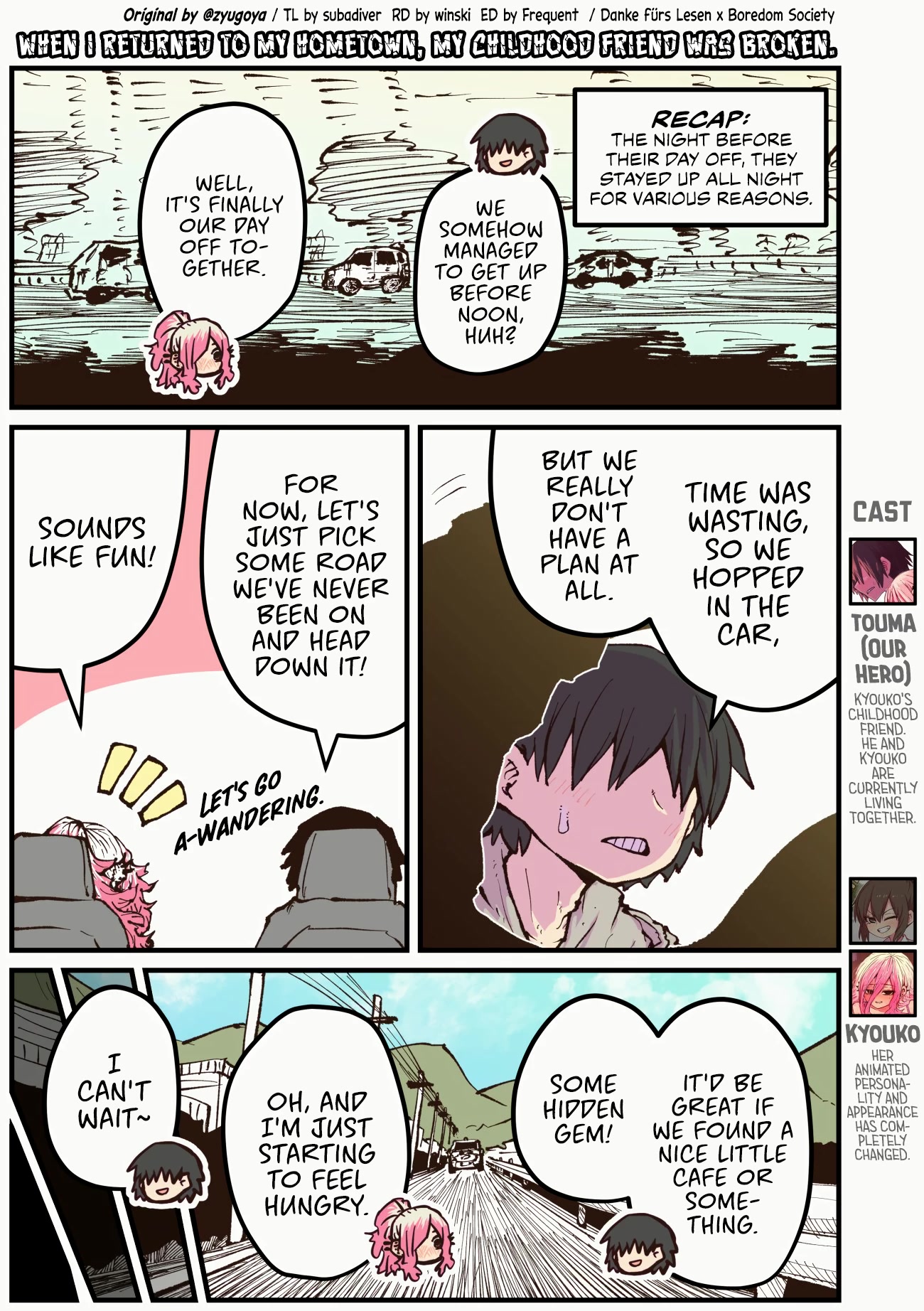 When I Returned to My Hometown, My Childhood Friend was Broken Chapter 35 page 1 - Chapter 35