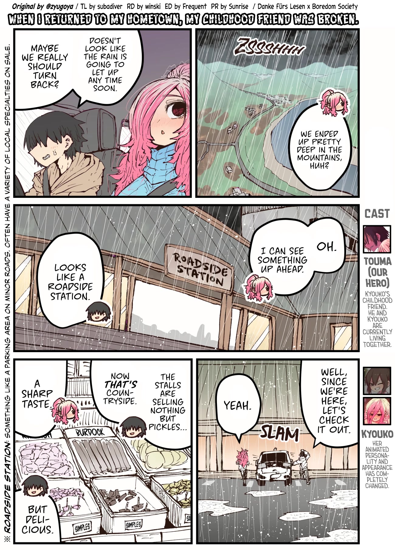 When I Returned to My Hometown, My Childhood Friend was Broken Chapter 36 page 1 - Chapter 36