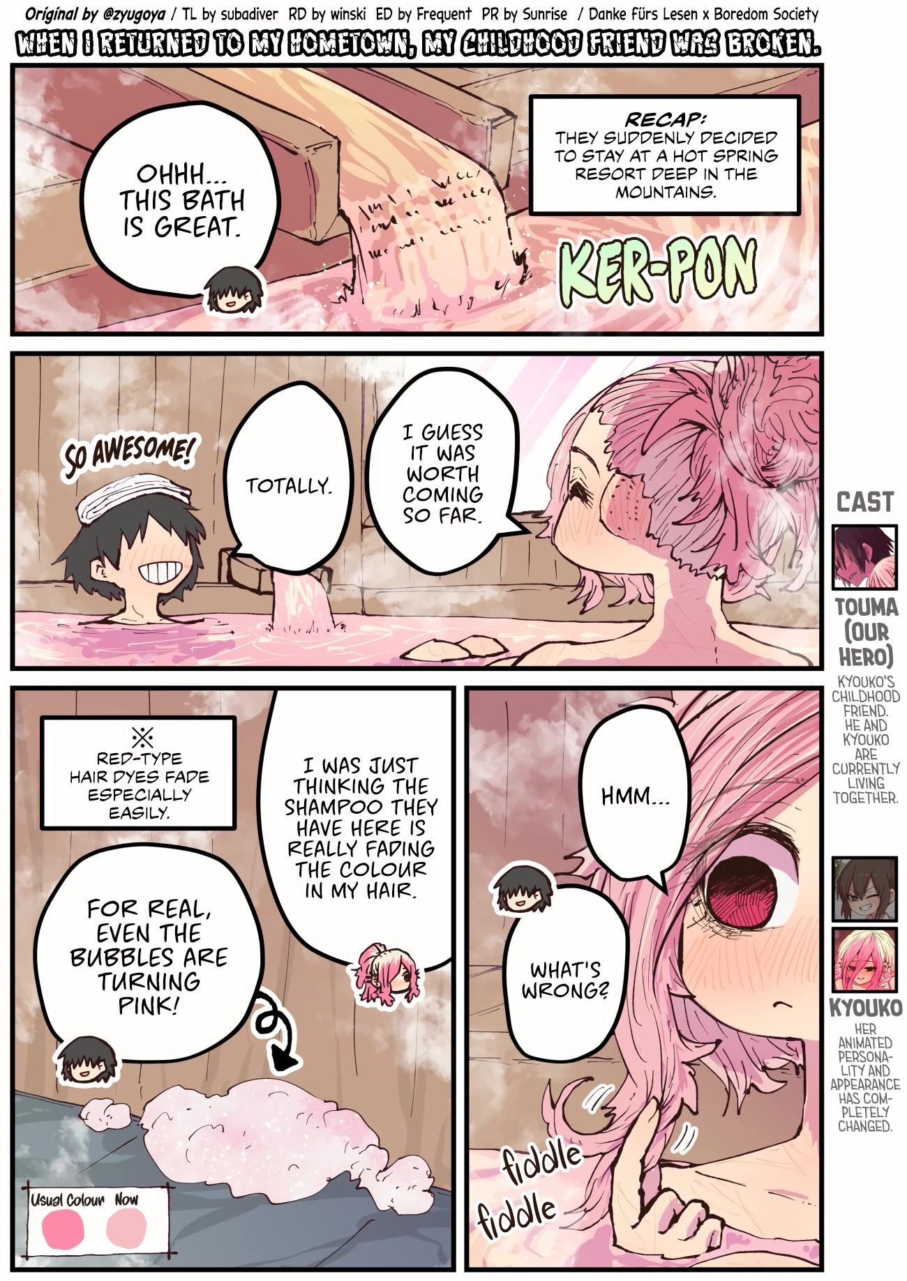 When I Returned to My Hometown, My Childhood Friend was Broken Chapter 37 page 1 - Chapter 37