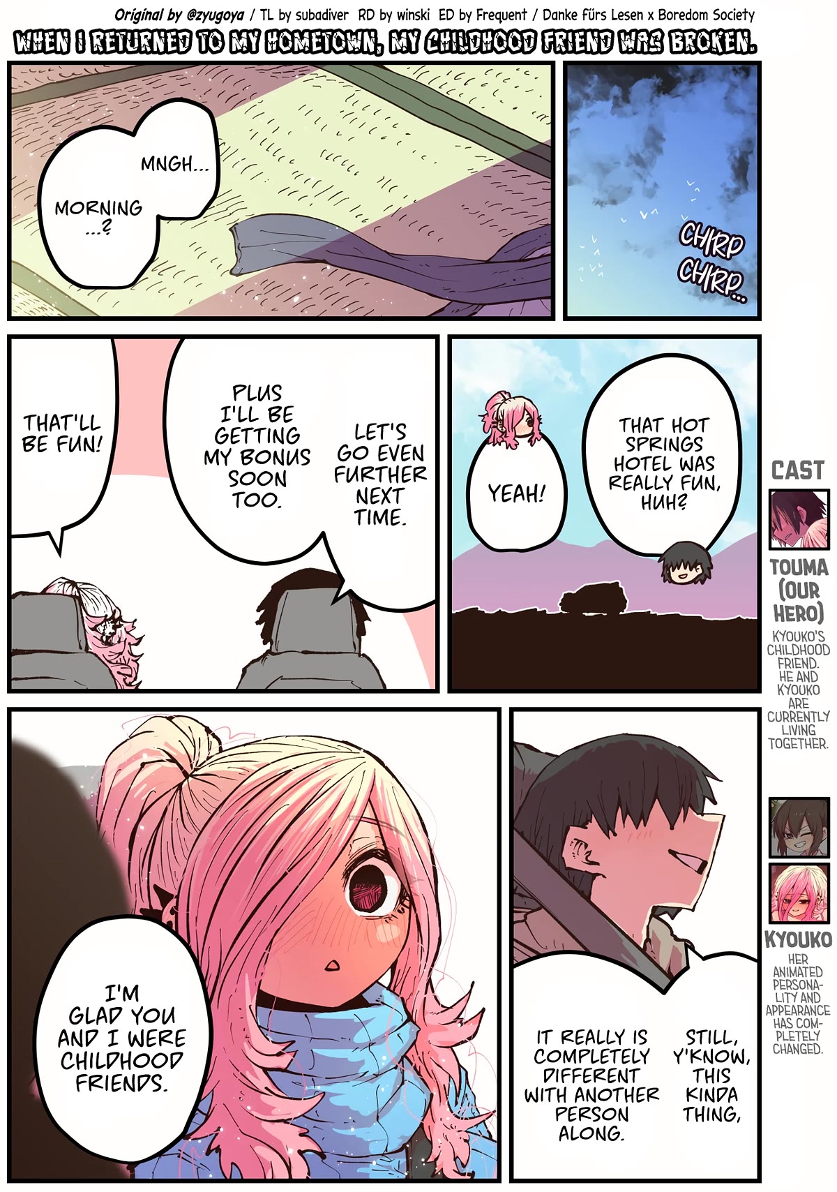When I Returned to My Hometown, My Childhood Friend was Broken Chapter 38 page 1 - Chapter 38