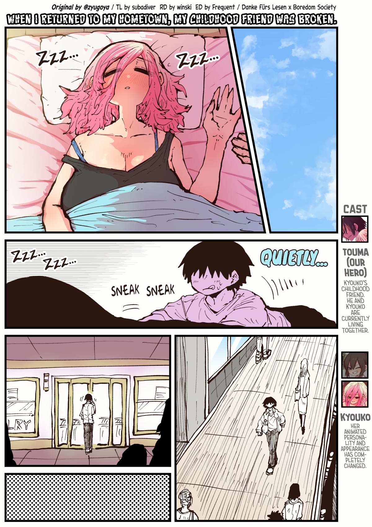 When I Returned to My Hometown, My Childhood Friend was Broken Chapter 40 page 1 - Chapter 40