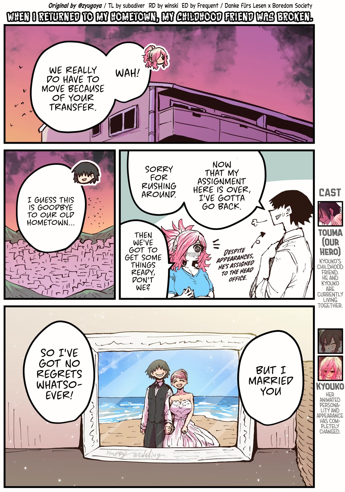 When I Returned to My Hometown, My Childhood Friend was Broken Chapter 43 page 1 - Chapter 43
