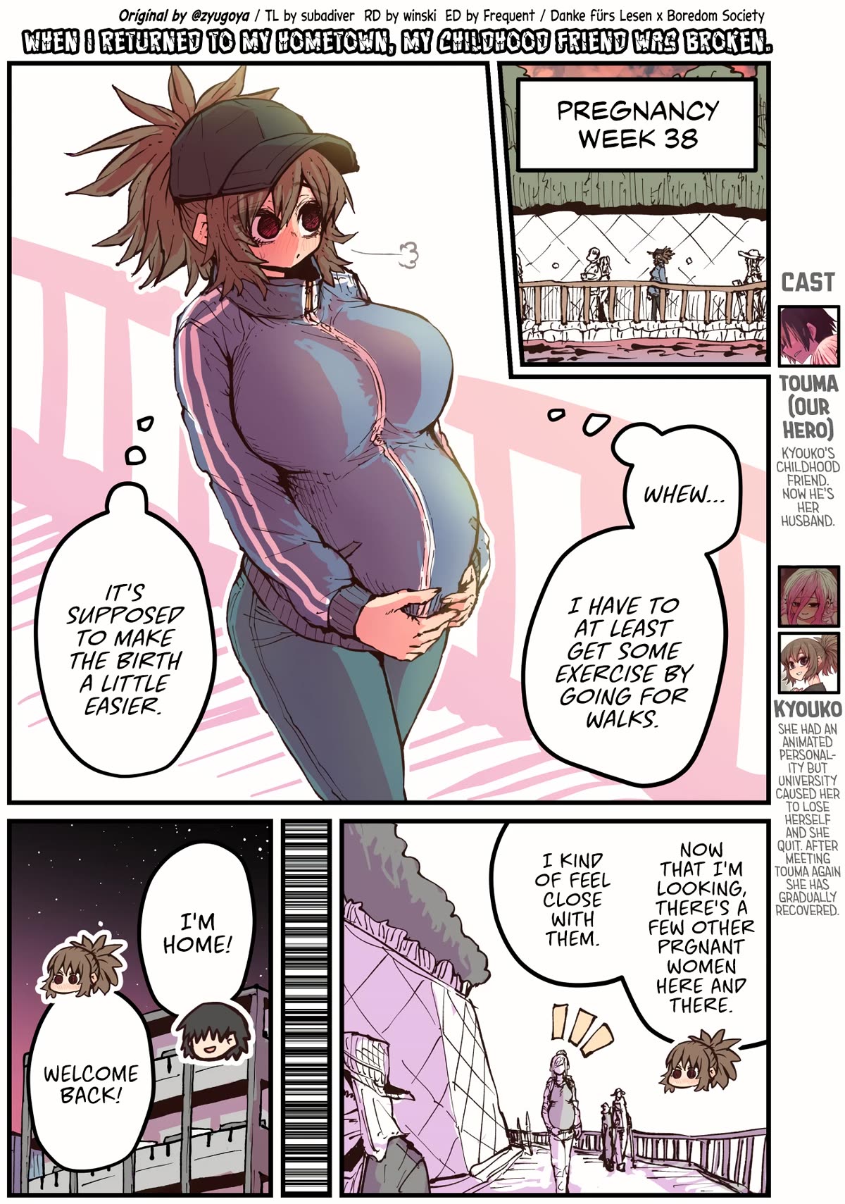When I Returned to My Hometown, My Childhood Friend was Broken Chapter 46 page 1 - Chapter 46