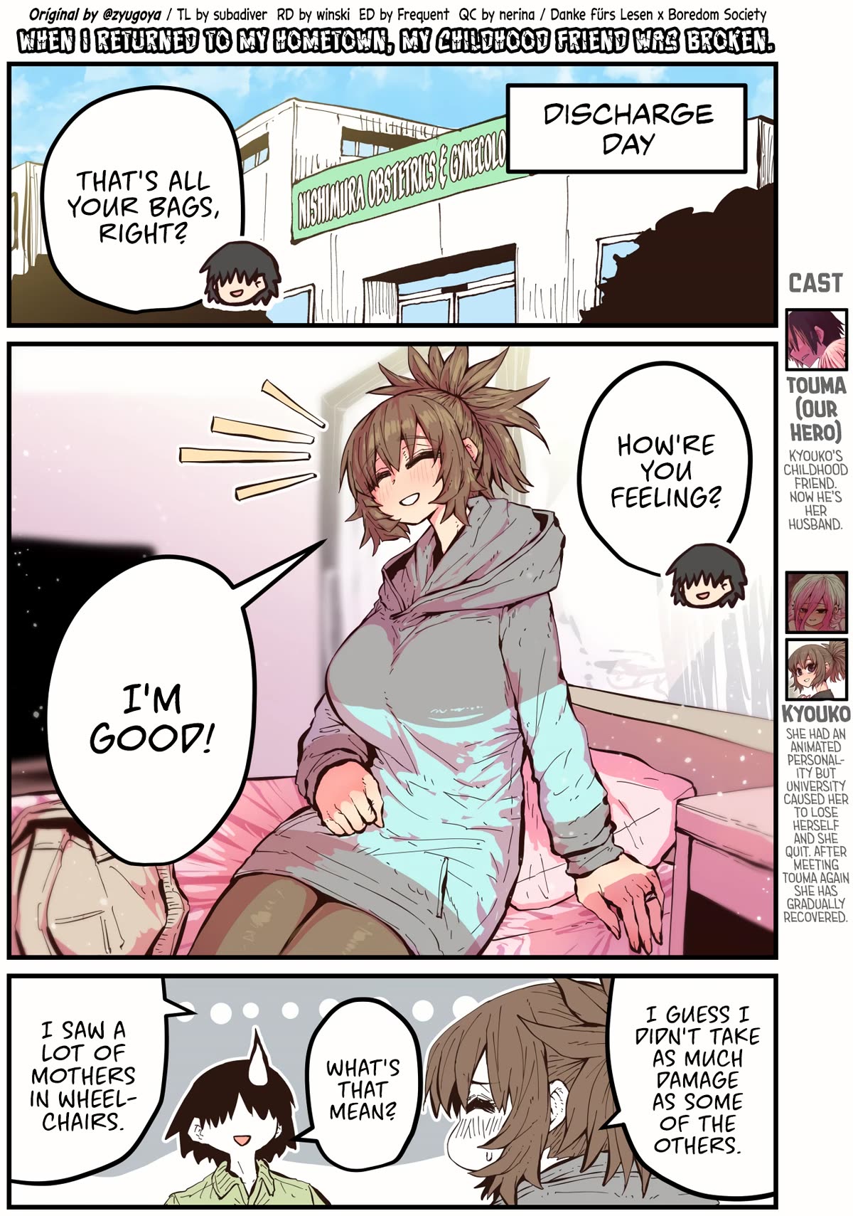 When I Returned to My Hometown, My Childhood Friend was Broken Chapter 49 page 1 - Chapter 49