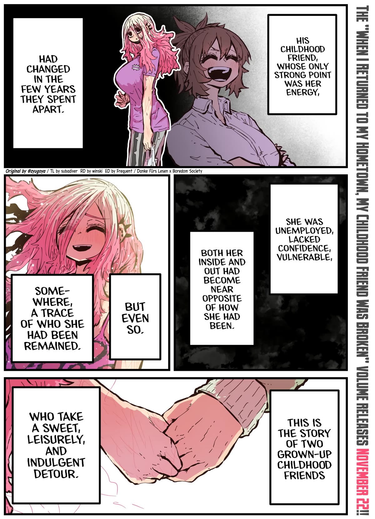When I Returned to My Hometown, My Childhood Friend was Broken Chapter 50.1 page 1 - Chapter 50.1: Volume Release Special 1