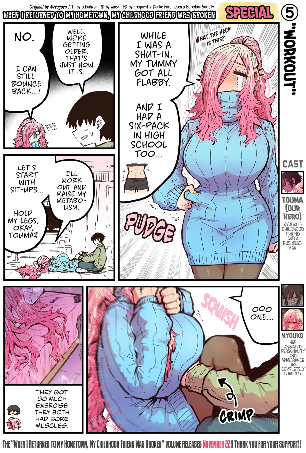 When I Returned to My Hometown, My Childhood Friend was Broken Chapter 50.5 page 1 - Chapter 50.5: Volume Release Special 5