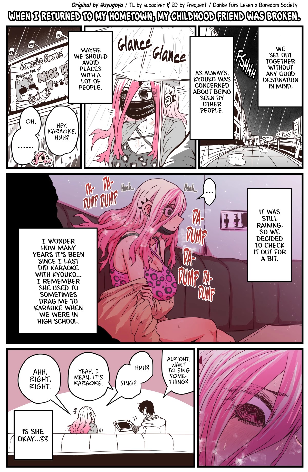 When I Returned to My Hometown, My Childhood Friend was Broken Chapter 6 page 1 - Chapter 6