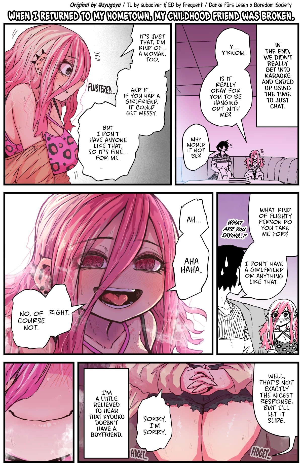 When I Returned to My Hometown, My Childhood Friend was Broken Chapter 7 page 1 - Chapter 7