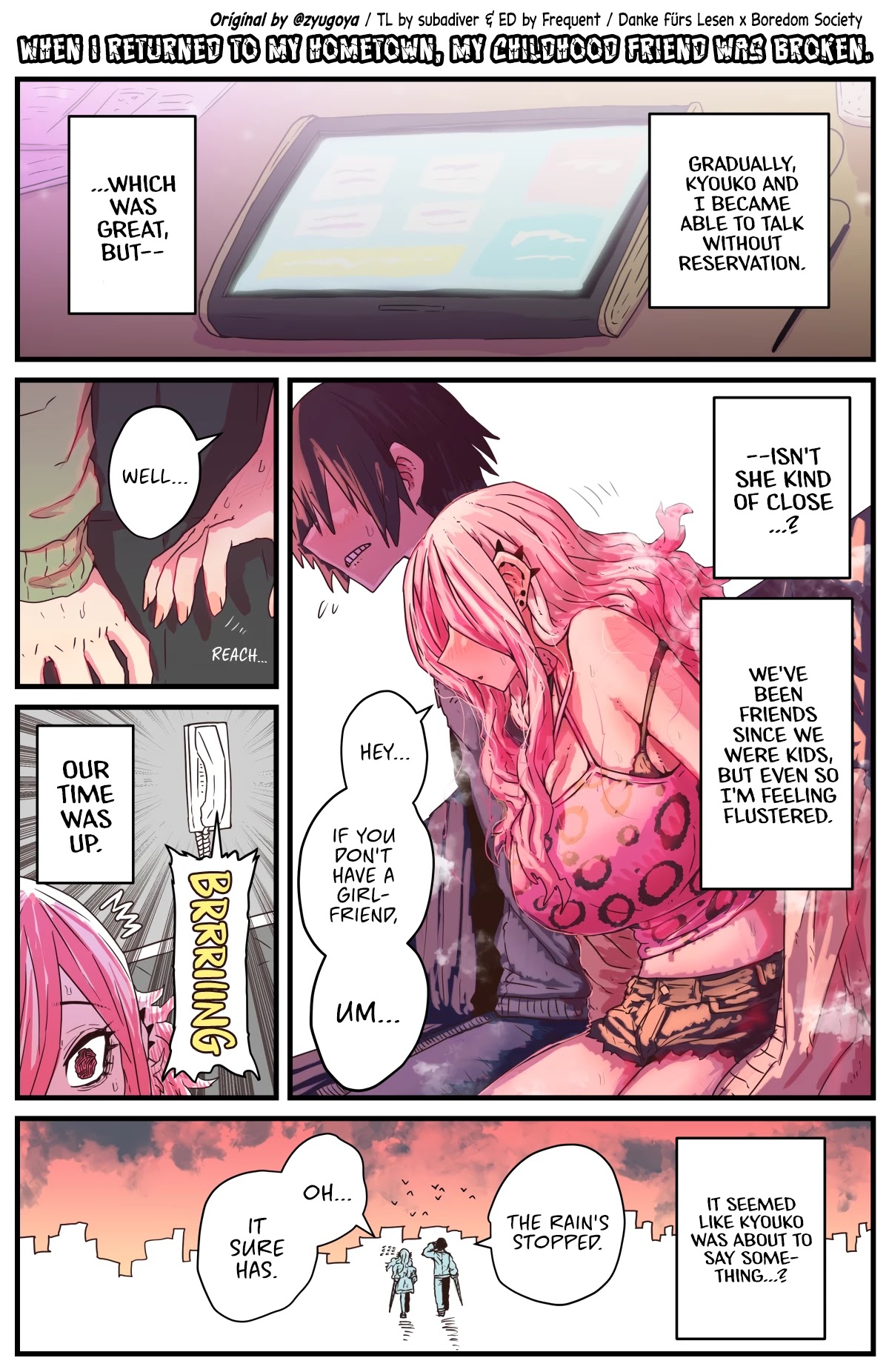 When I Returned to My Hometown, My Childhood Friend was Broken Chapter 8 page 1 - Chapter 8