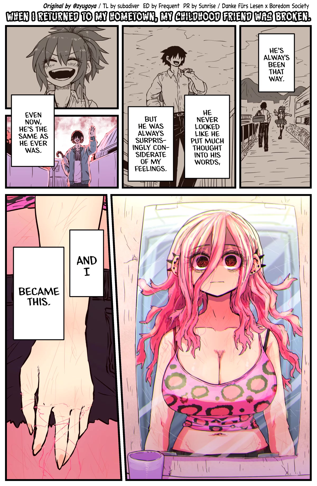 When I Returned to My Hometown, My Childhood Friend was Broken Chapter 9 page 1 - Chapter 9