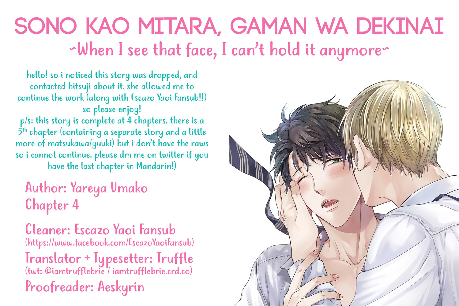 When I See That Face, I Can't Hold It Anymore Chapter 4 page 1 - Chapter 4
