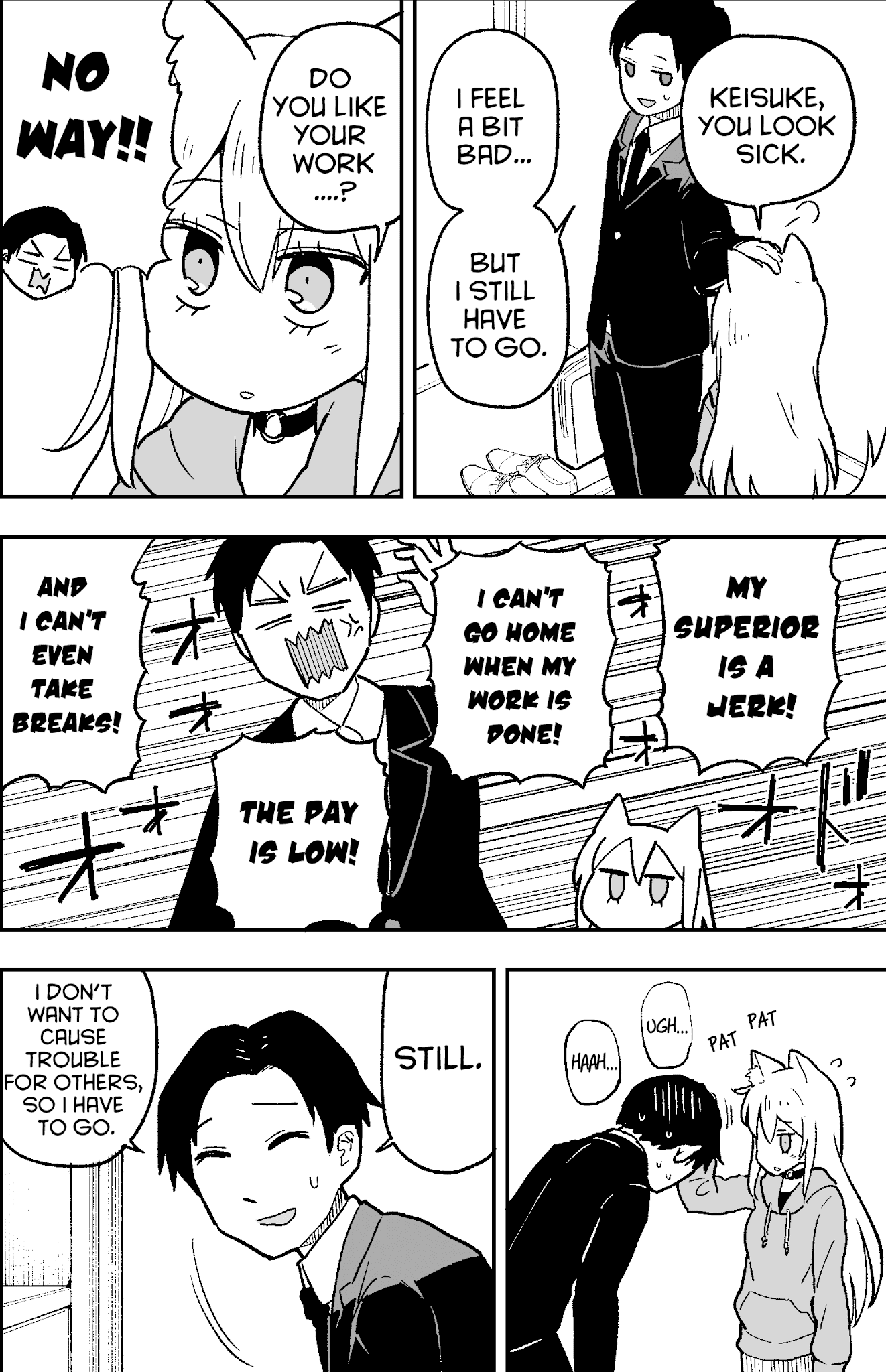 When I try to go to work, the dog I picked up gets in the way Chapter 1 page 2 - Chapter 1: I tried to go to work, but the dog I picked up was getting in my way