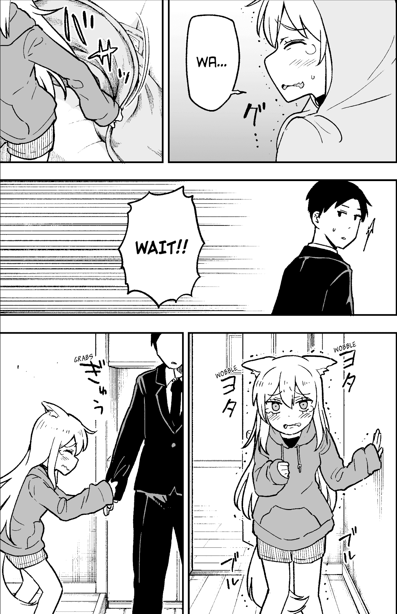 When I try to go to work, the dog I picked up gets in the way Chapter 2 page 3 - Chapter 2: I tried to go to work in the middle of a typhoon, but the dog I picked up was getting in my way