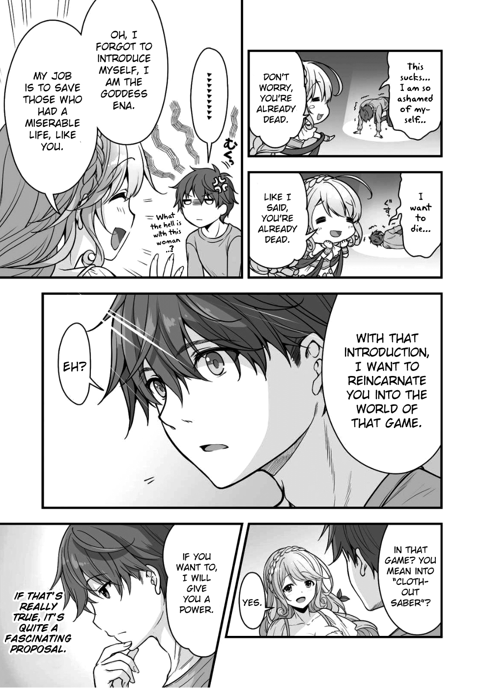 When I Was Playing Eroge With VR, I Was Reincarnated In A Different World, I Will Enslave All The Beautiful Demon Girls ~Crossout Saber~ Chapter 1 page 7 - Chapter 1