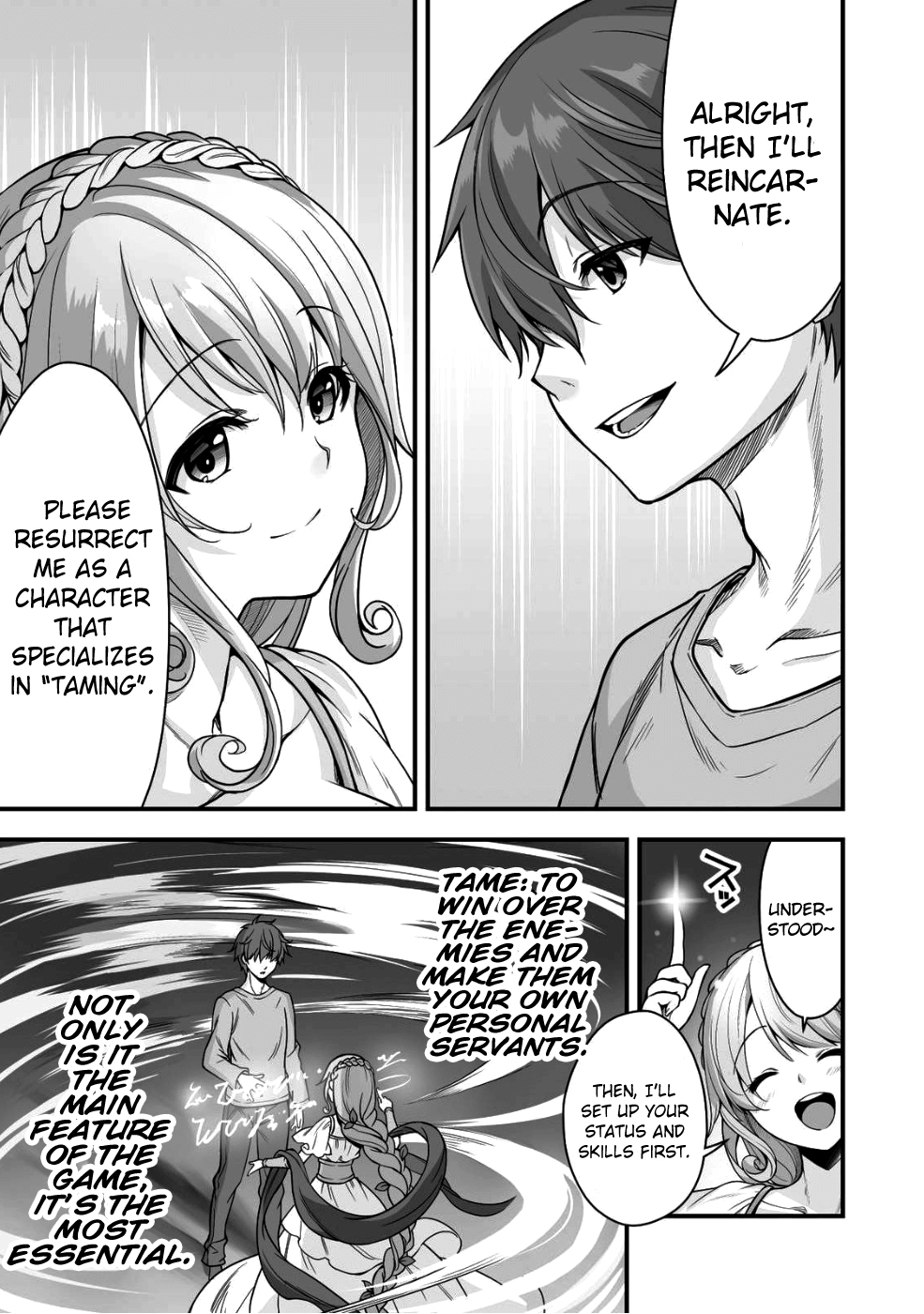 When I Was Playing Eroge With VR, I Was Reincarnated In A Different World, I Will Enslave All The Beautiful Demon Girls ~Crossout Saber~ Chapter 1 page 9 - Chapter 1