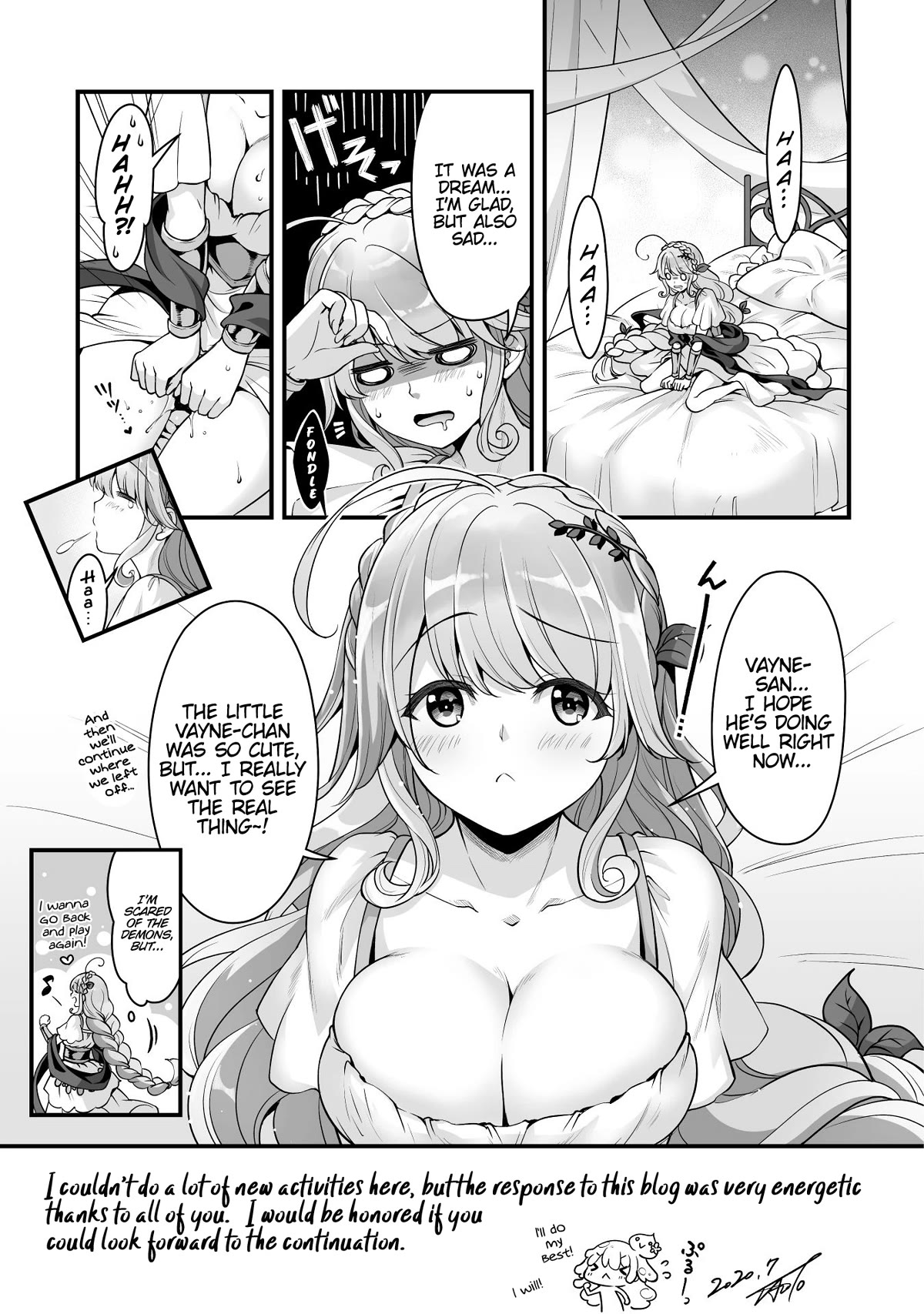 When I Was Playing Eroge With VR, I Was Reincarnated In A Different World, I Will Enslave All The Beautiful Demon Girls ~Crossout Saber~ Chapter 8.5 page 7 - Chapter 8.5: Omake
