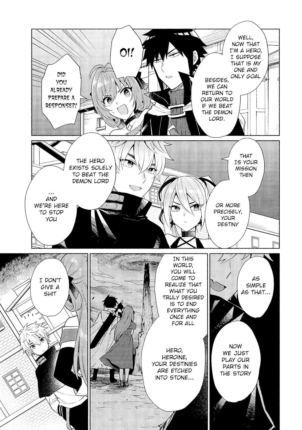 When I Was Reincarnated in Another World, I Was a Heroine and He Was a Hero Chapter 14 page 11 - Chapter 14: I Don't Believe in Fate!!
