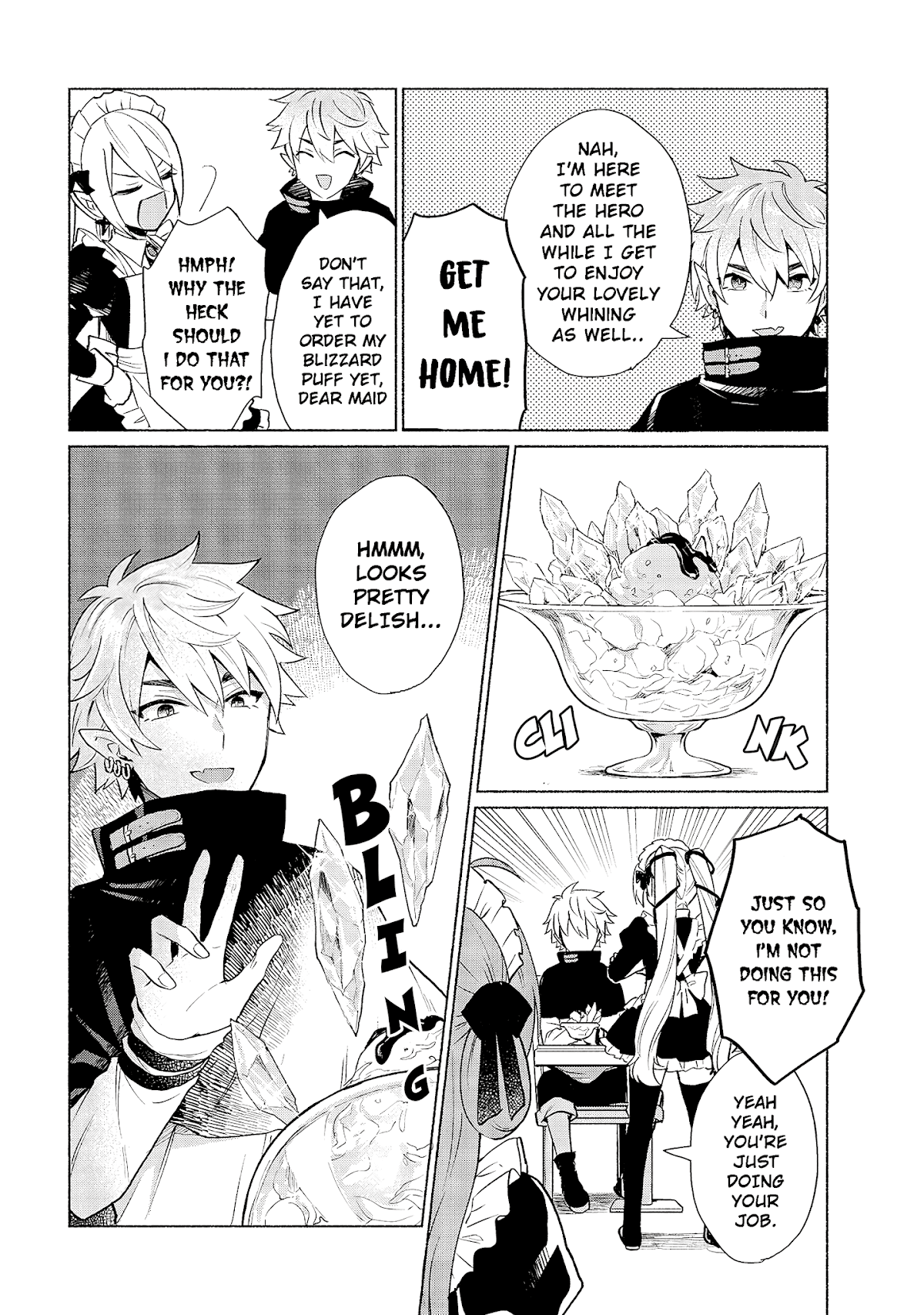 When I Was Reincarnated in Another World, I Was a Heroine and He Was a Hero Chapter 14 page 2 - Chapter 14: I Don't Believe in Fate!!