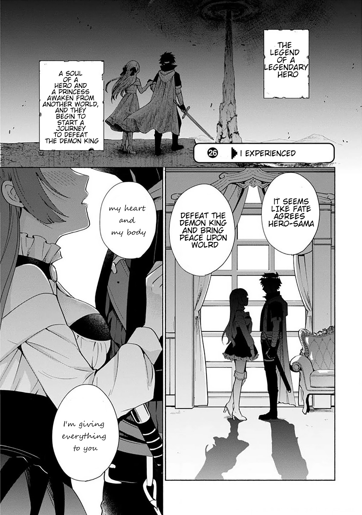 When I Was Reincarnated in Another World, I Was a Heroine and He Was a Hero Chapter 26 page 1 - Chapter 26: I experienced