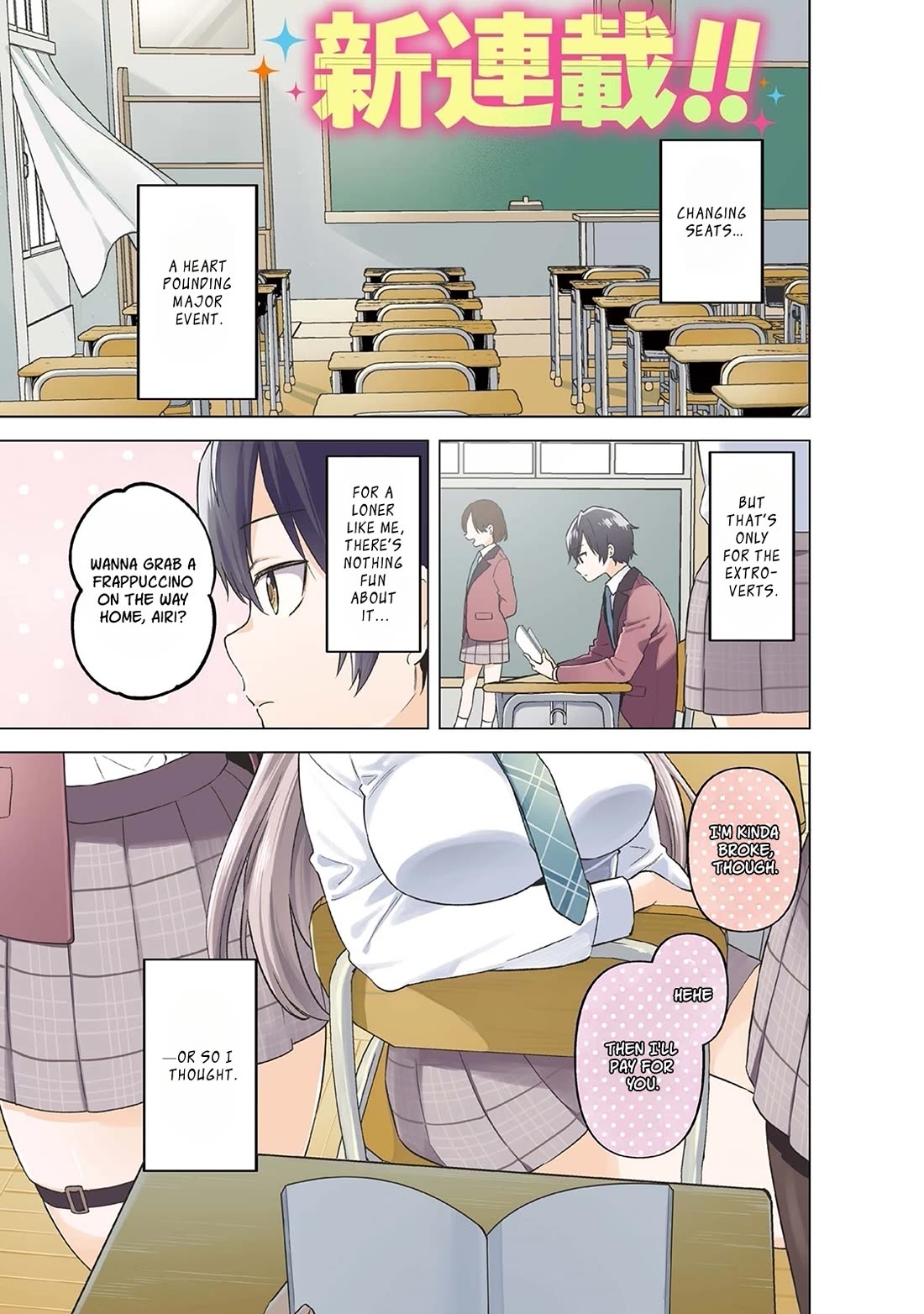 When the Introverted Me Got Surrounded by S-Tier Beauties After a Seat Change, a Secret Relationship Began Chapter 1 page 1 - Chapter 1