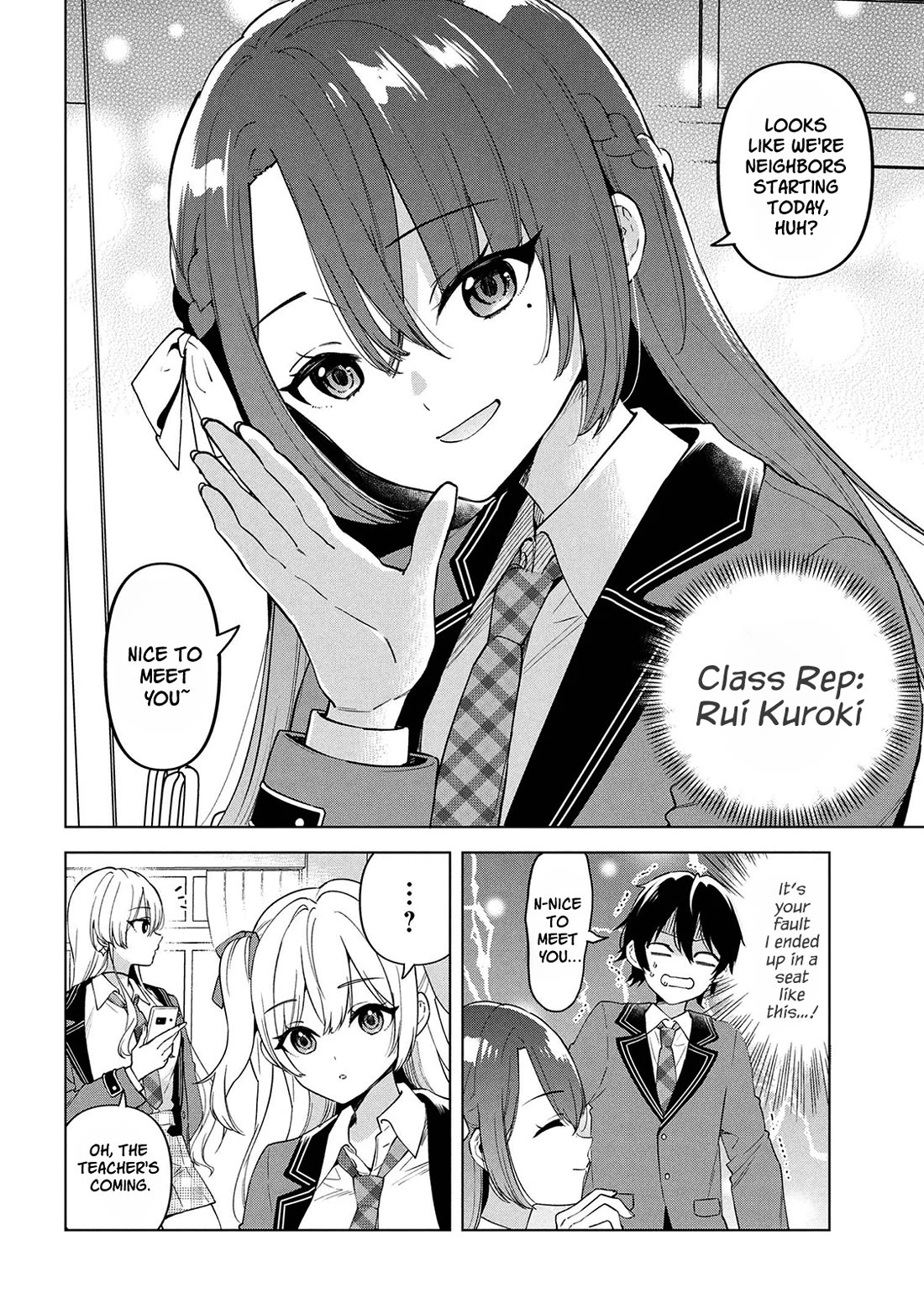 When the Introverted Me Got Surrounded by S-Tier Beauties After a Seat Change, a Secret Relationship Began Chapter 1 page 15 - Chapter 1