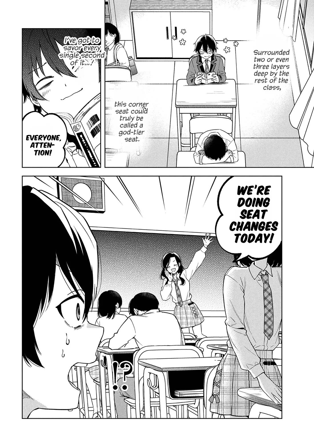 When the Introverted Me Got Surrounded by S-Tier Beauties After a Seat Change, a Secret Relationship Began Chapter 1 page 4 - Chapter 1