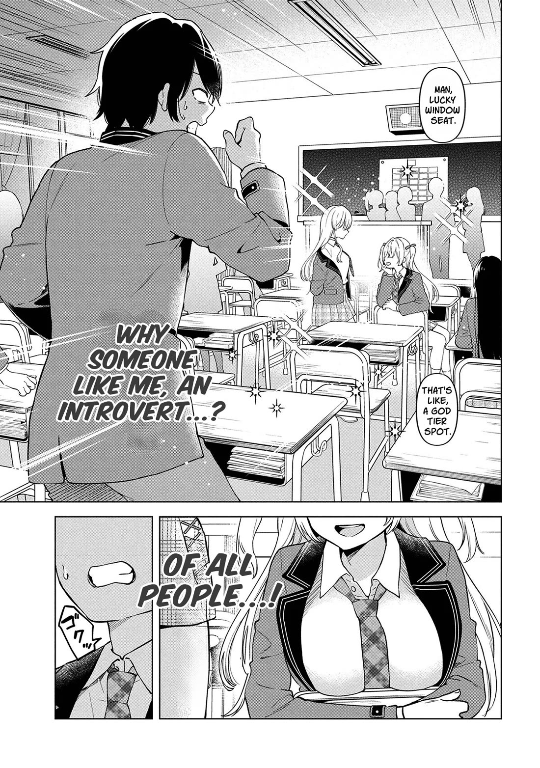 When the Introverted Me Got Surrounded by S-Tier Beauties After a Seat Change, a Secret Relationship Began Chapter 1 page 9 - Chapter 1