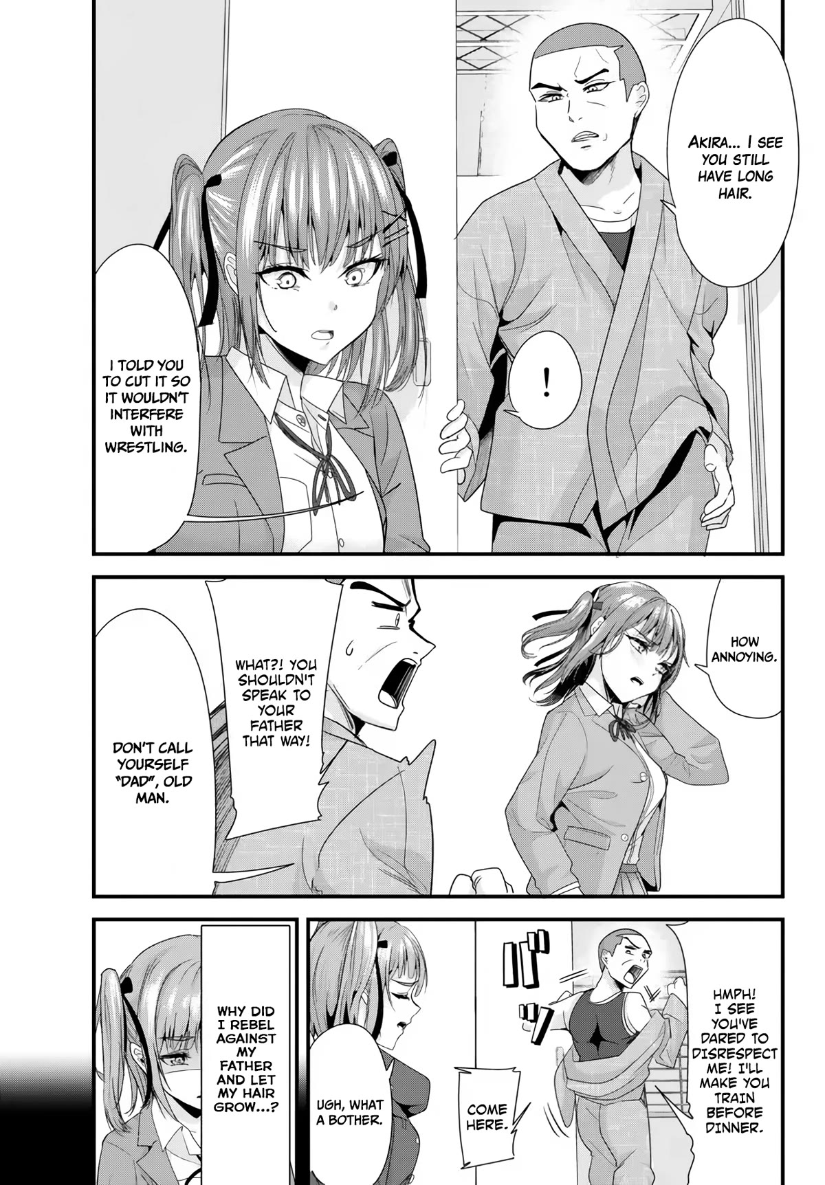 When Trying to Get Back at the Hometown Bullies, Another Battle Began Chapter 12 page 3 - Chapter 12: The battle to prevent haircuts begins.
