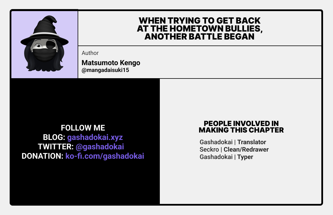 When Trying to Get Back at the Hometown Bullies, Another Battle Began Chapter 6 page 21 - Chapter 6: Horny's battle begins