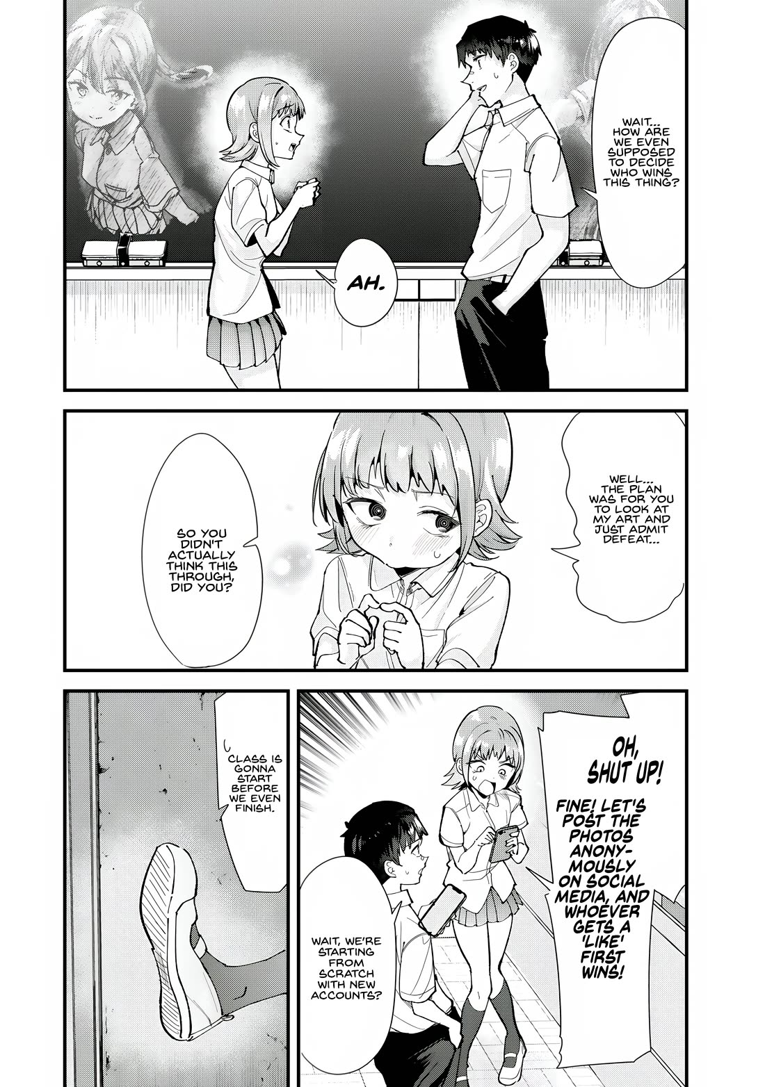 When Trying to Get Back at the Hometown Bullies, Another Battle Began Chapter 74 page 18 - Chapter 74: The Blackboard Art Battle Begins