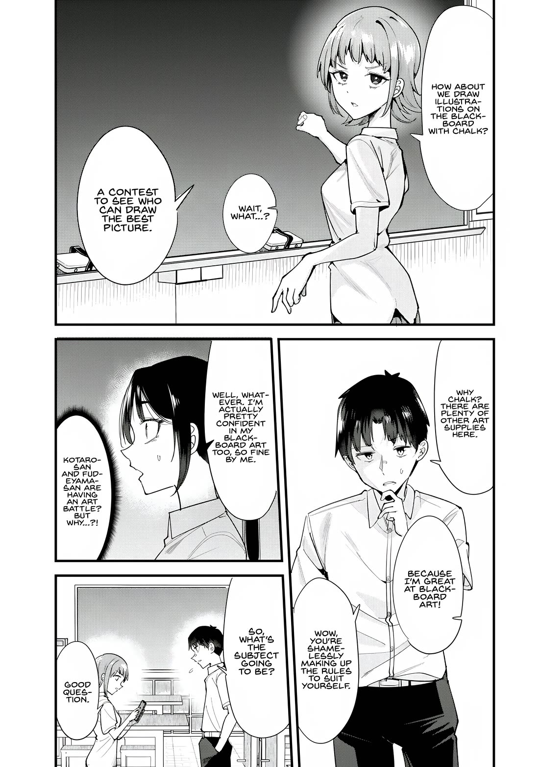When Trying to Get Back at the Hometown Bullies, Another Battle Began Chapter 74 page 7 - Chapter 74: The Blackboard Art Battle Begins