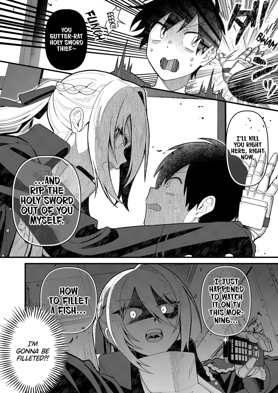 Whenever I Get Home, the Kukkoro Knight is Always There Chapter 4 page 9 - Chapter 4: The Holy Sword and a Comrade (1)