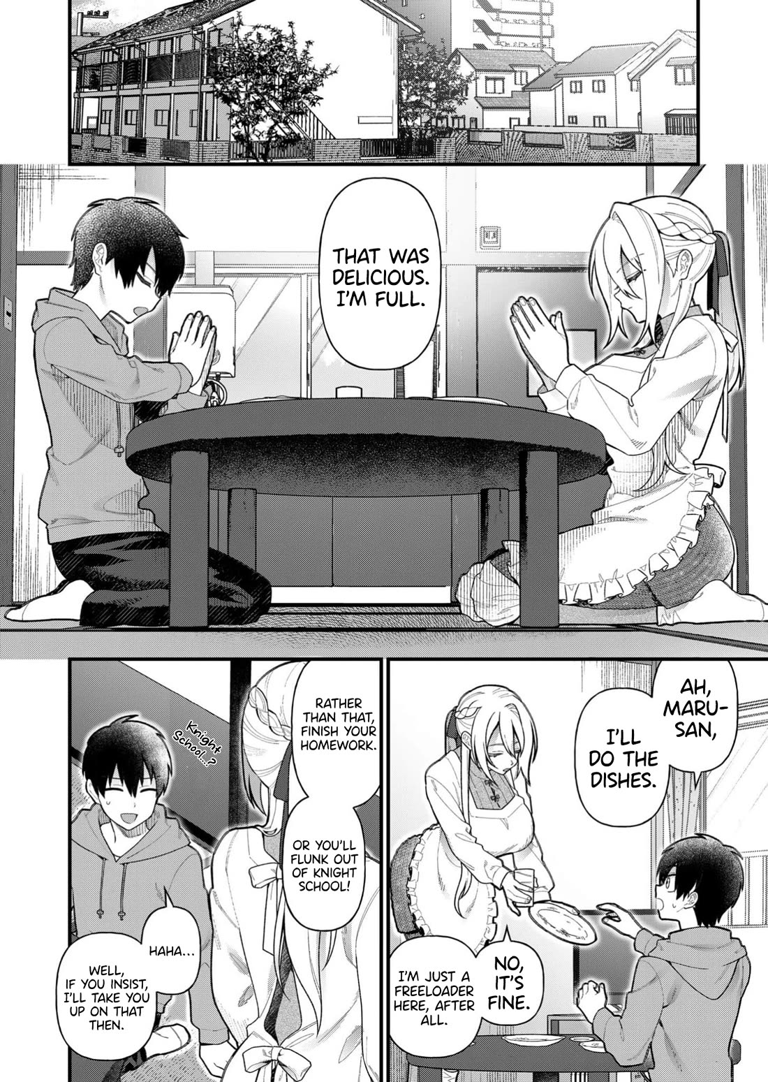 Whenever I Get Home, the Kukkoro Knight is Always There Chapter 6 page 3 - Chapter 6: Steamy Maru-san
