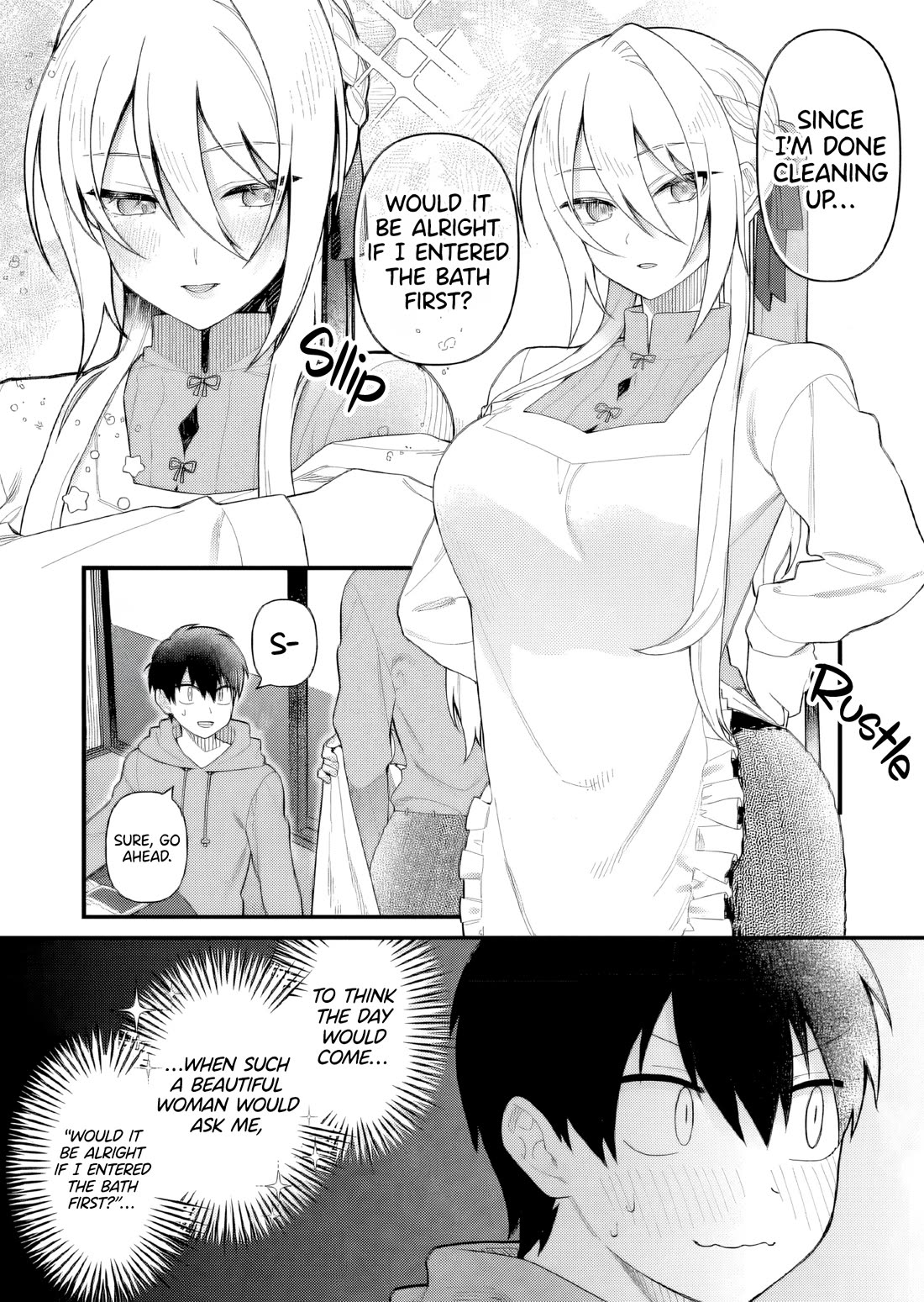 Whenever I Get Home, the Kukkoro Knight is Always There Chapter 6 page 5 - Chapter 6: Steamy Maru-san