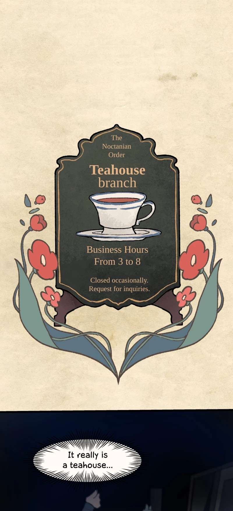 Where The Shooting Star Falls, Wait There. Chapter 1.12 page 13 - Vol.1 Chapter 12: A Teahouse Branch of the Noctanian Order