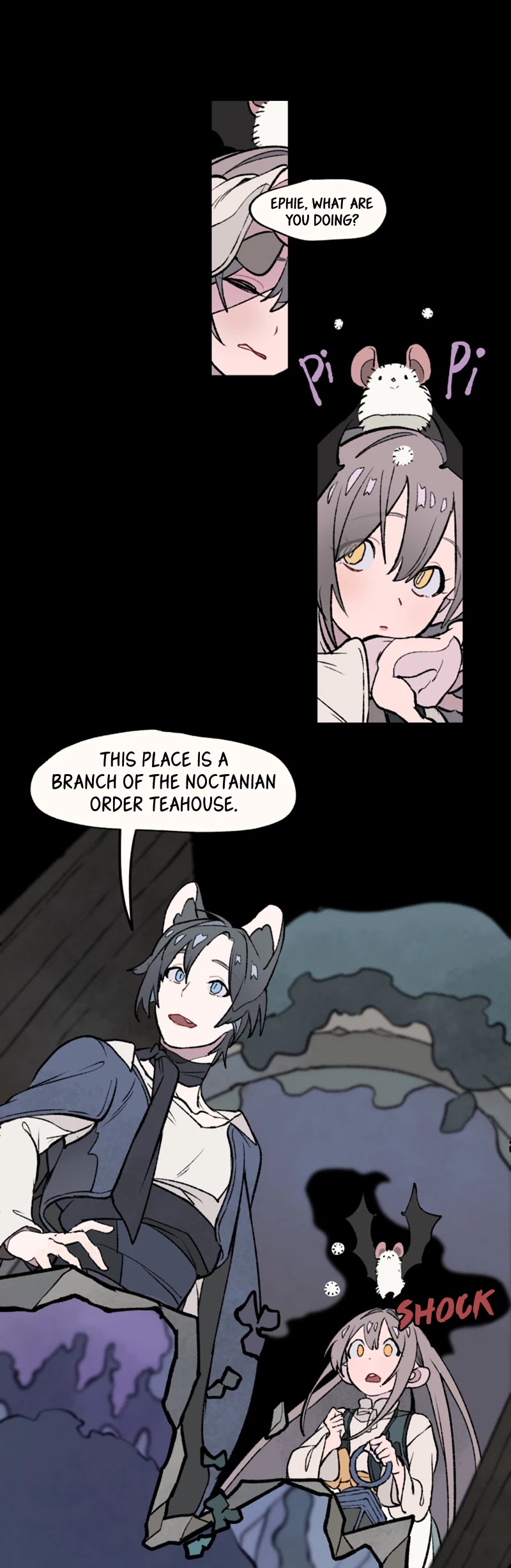 Where The Shooting Star Falls, Wait There. Chapter 1.12 page 6 - Vol.1 Chapter 12: A Teahouse Branch of the Noctanian Order