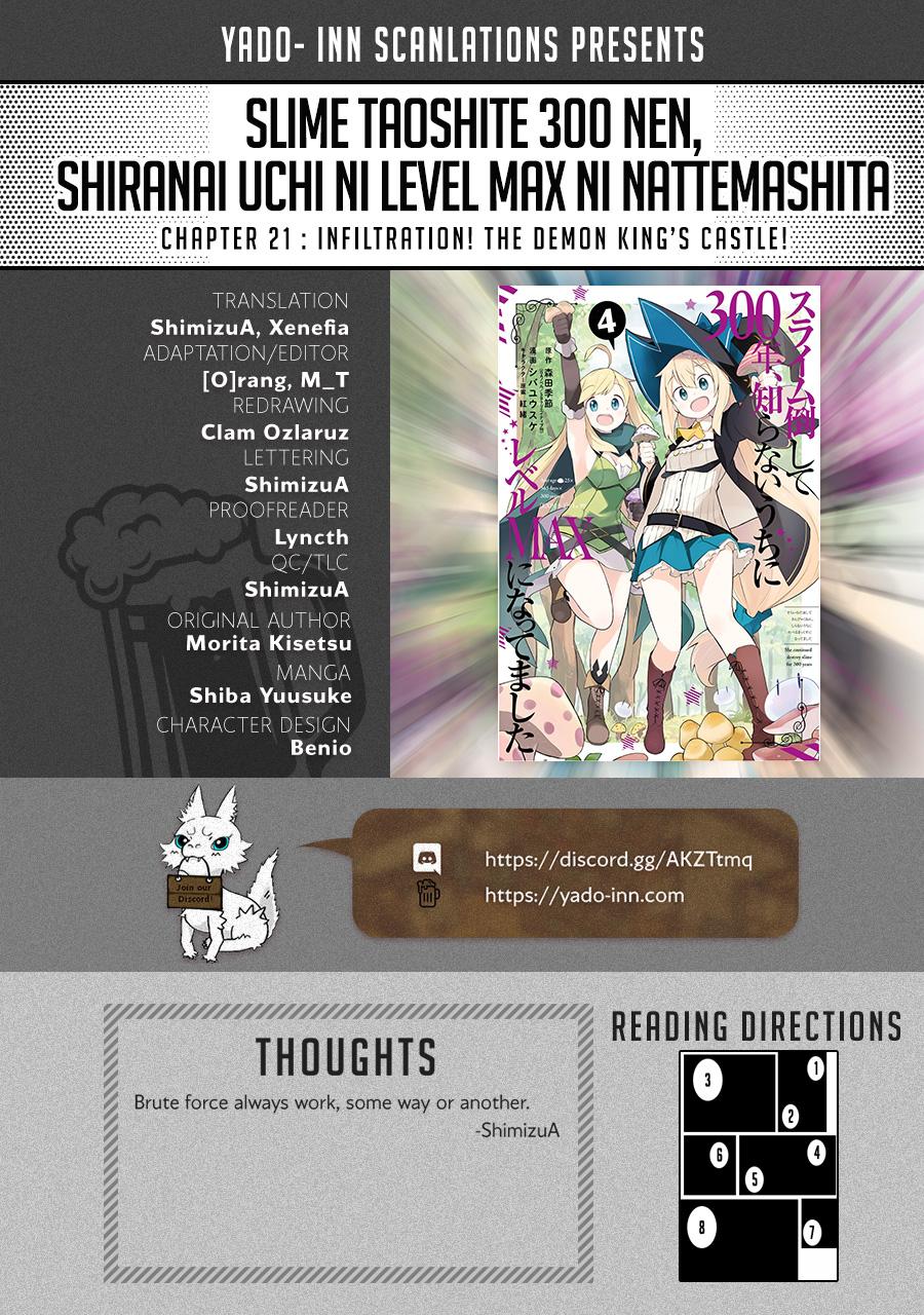 While Killing Slimes for 300 Years, I Became the MAX Level Unknowingly Chapter 21 page 1 - Chapter 21