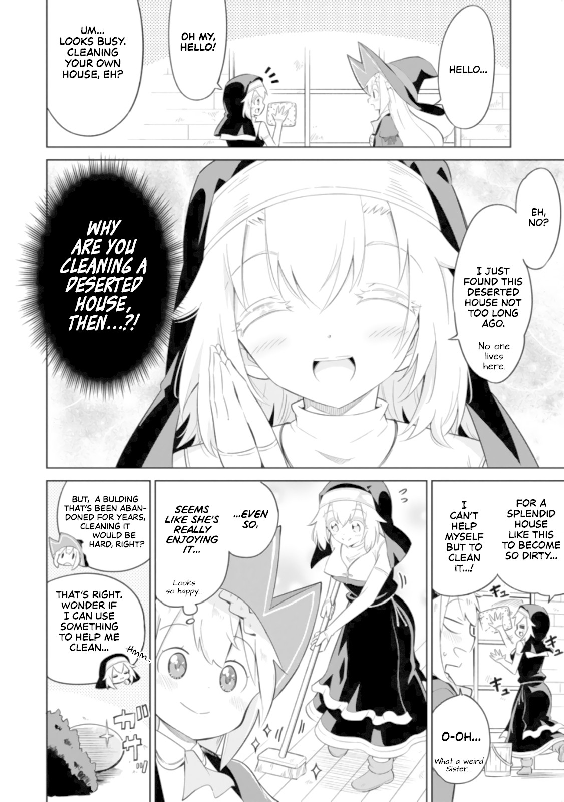 While Killing Slimes for 300 Years, I Became the MAX Level Unknowingly Chapter 22.99 page 2 - Chapter 22.99: The Story of a Level 99 Witch and a Sister who loves cleaning ( Special Collab Chapter )