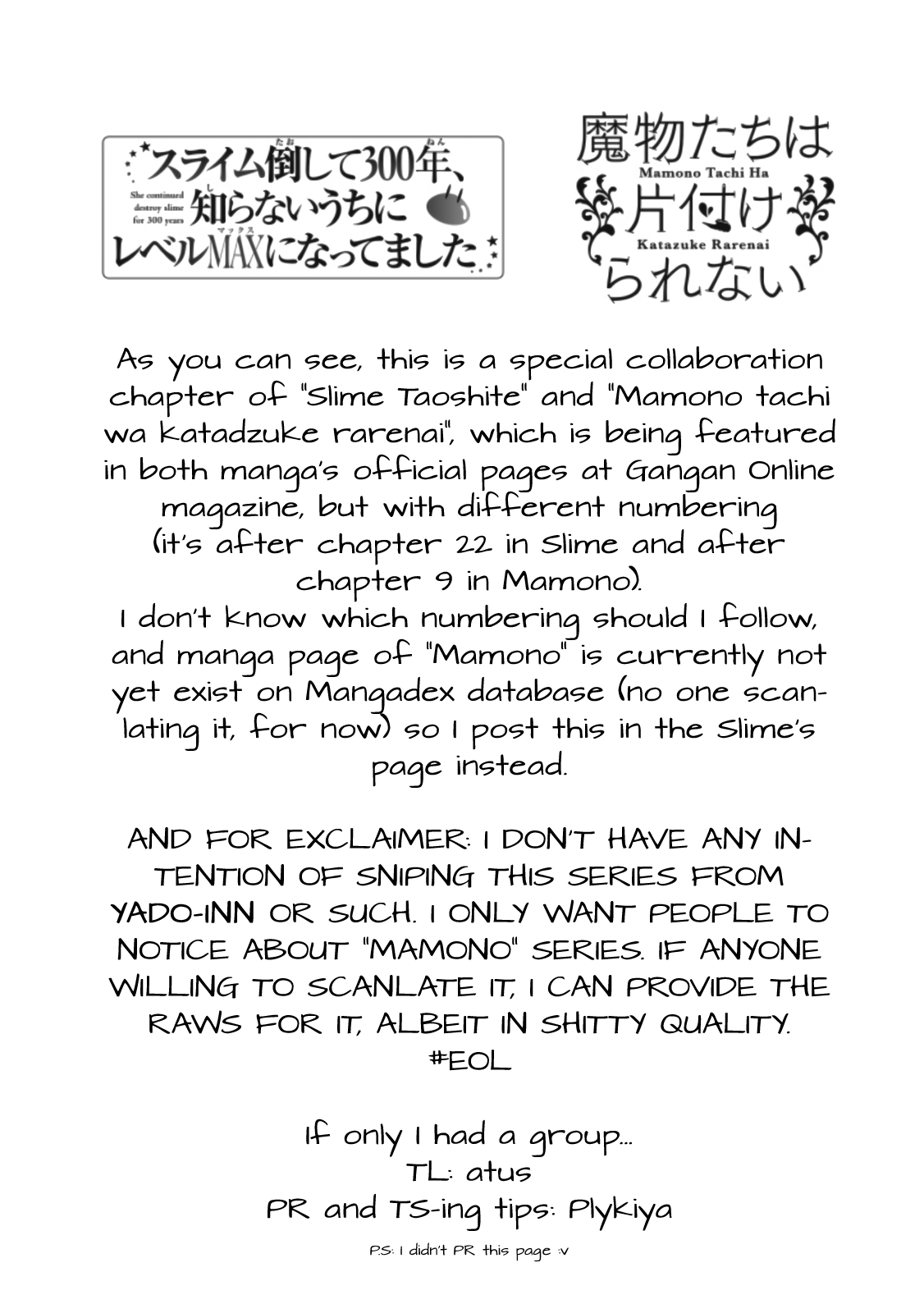 While Killing Slimes for 300 Years, I Became the MAX Level Unknowingly Chapter 22.99 page 5 - Chapter 22.99: The Story of a Level 99 Witch and a Sister who loves cleaning ( Special Collab Chapter )