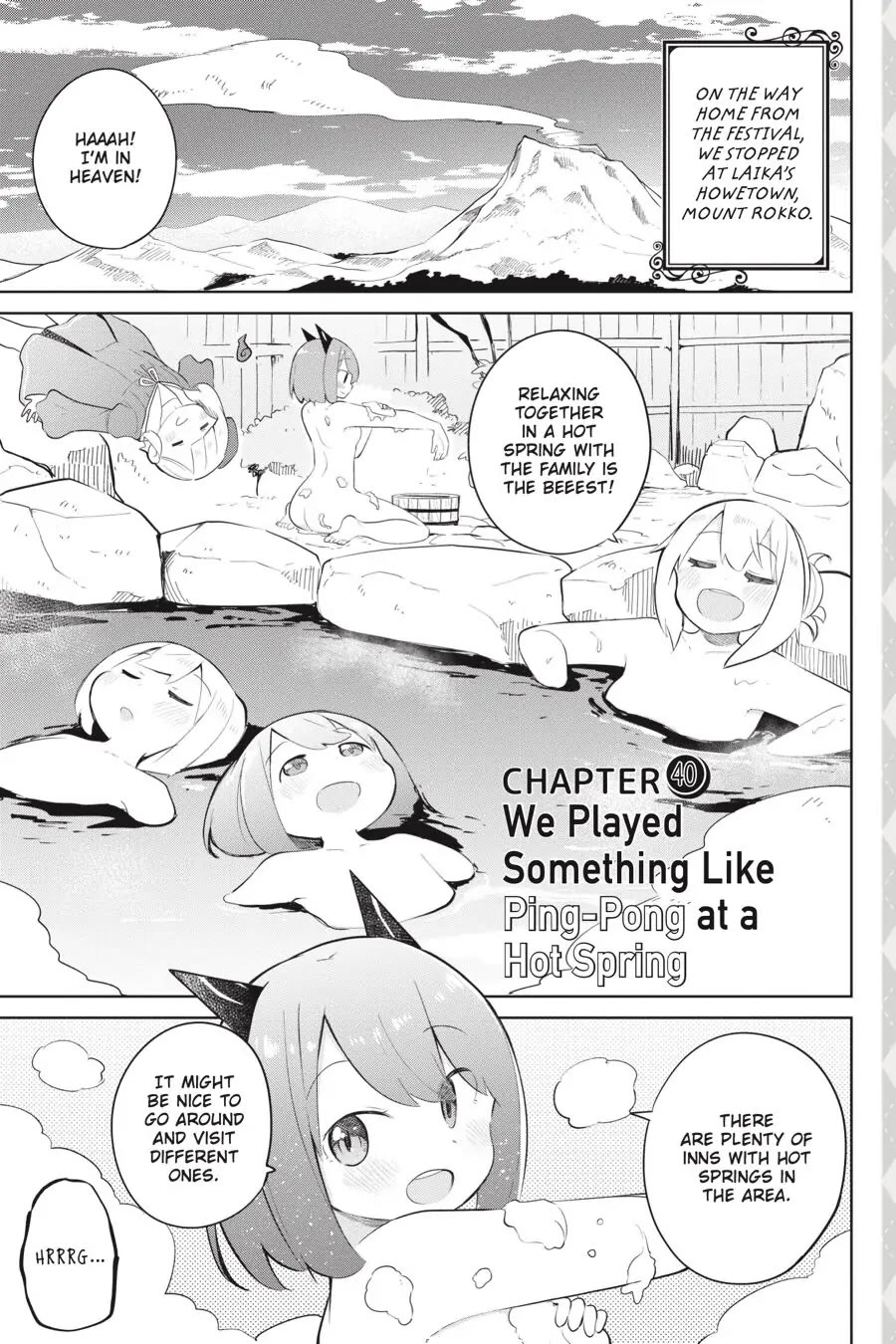 While Killing Slimes for 300 Years, I Became the MAX Level Unknowingly Chapter 40 page 1 - Chapter 40: We Played Something Like Ping-Pong at a Hot Spring