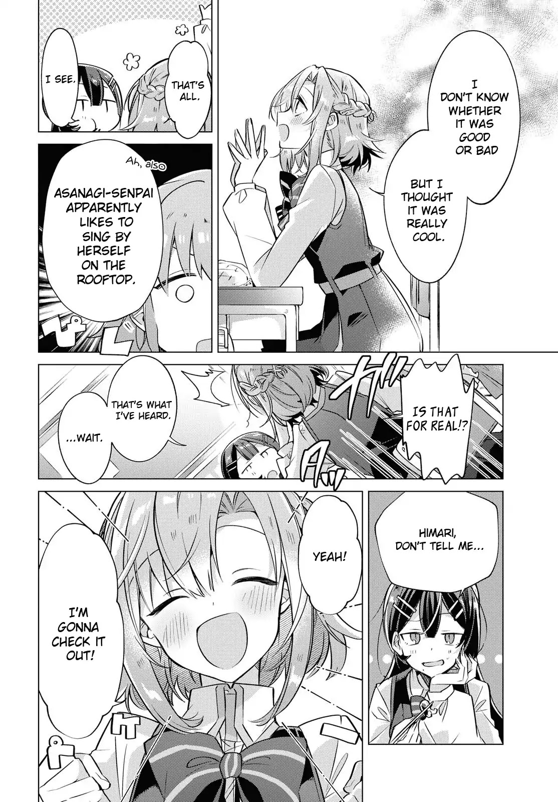 Whispering You a Love Song Chapter 1 page 21 - Chapter 1: On the rooftop, with a guitar, with Senpai