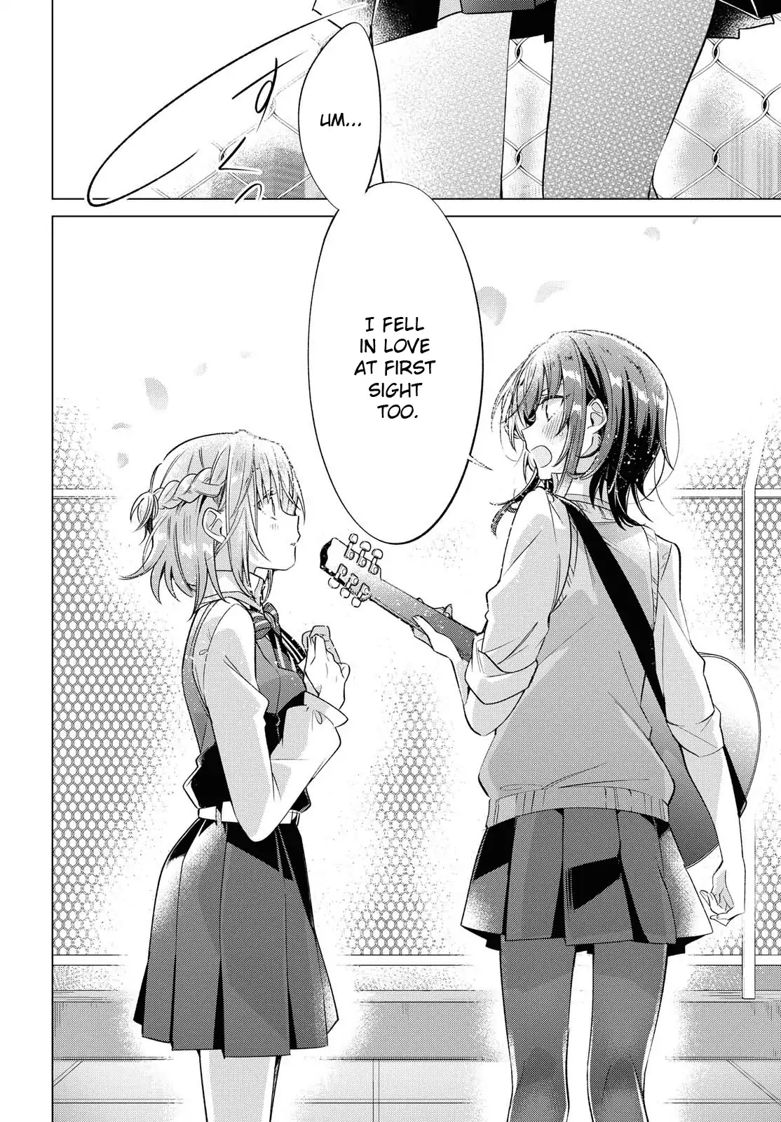 Whispering You a Love Song Chapter 1 page 27 - Chapter 1: On the rooftop, with a guitar, with Senpai