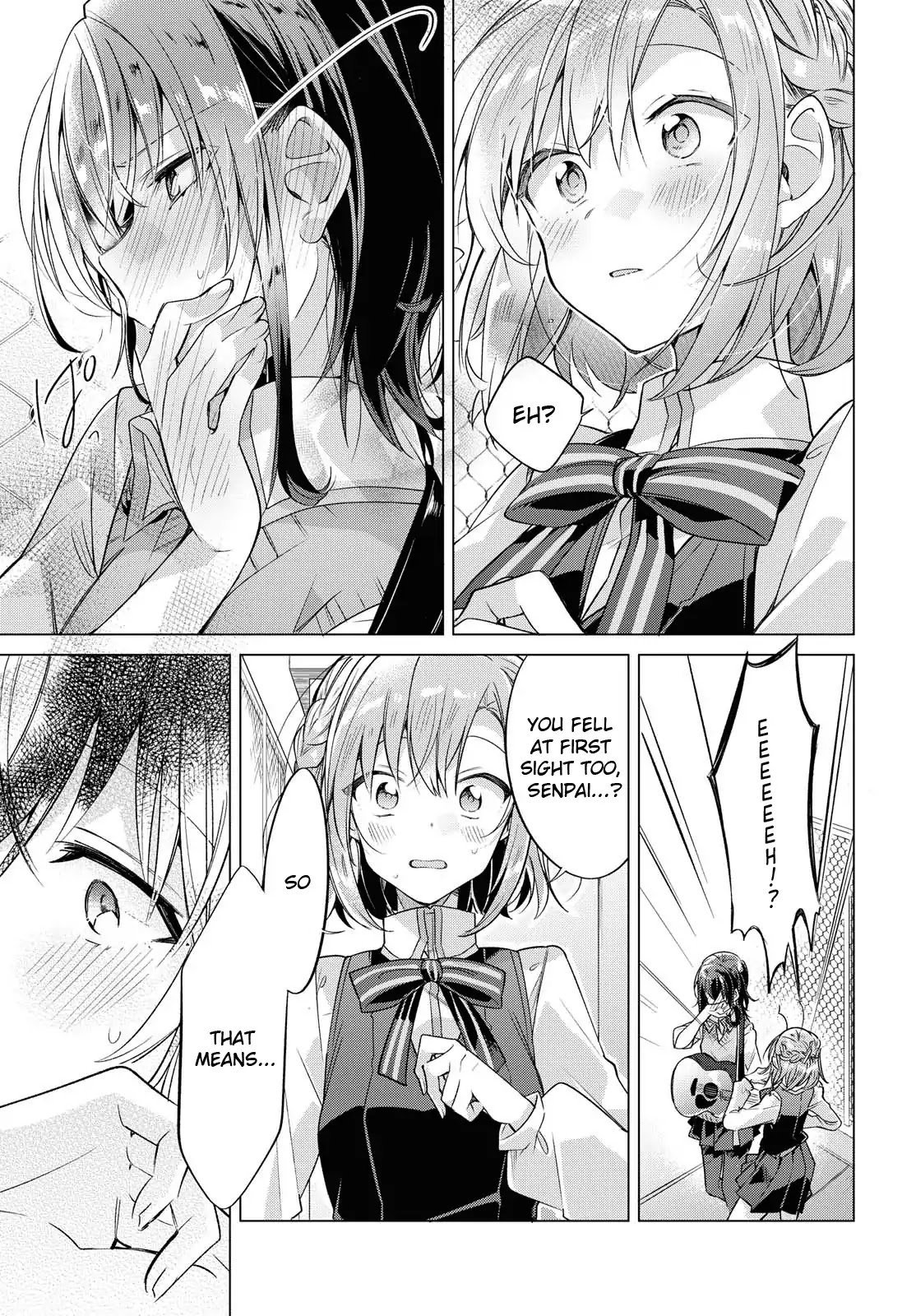 Whispering You a Love Song Chapter 1 page 28 - Chapter 1: On the rooftop, with a guitar, with Senpai