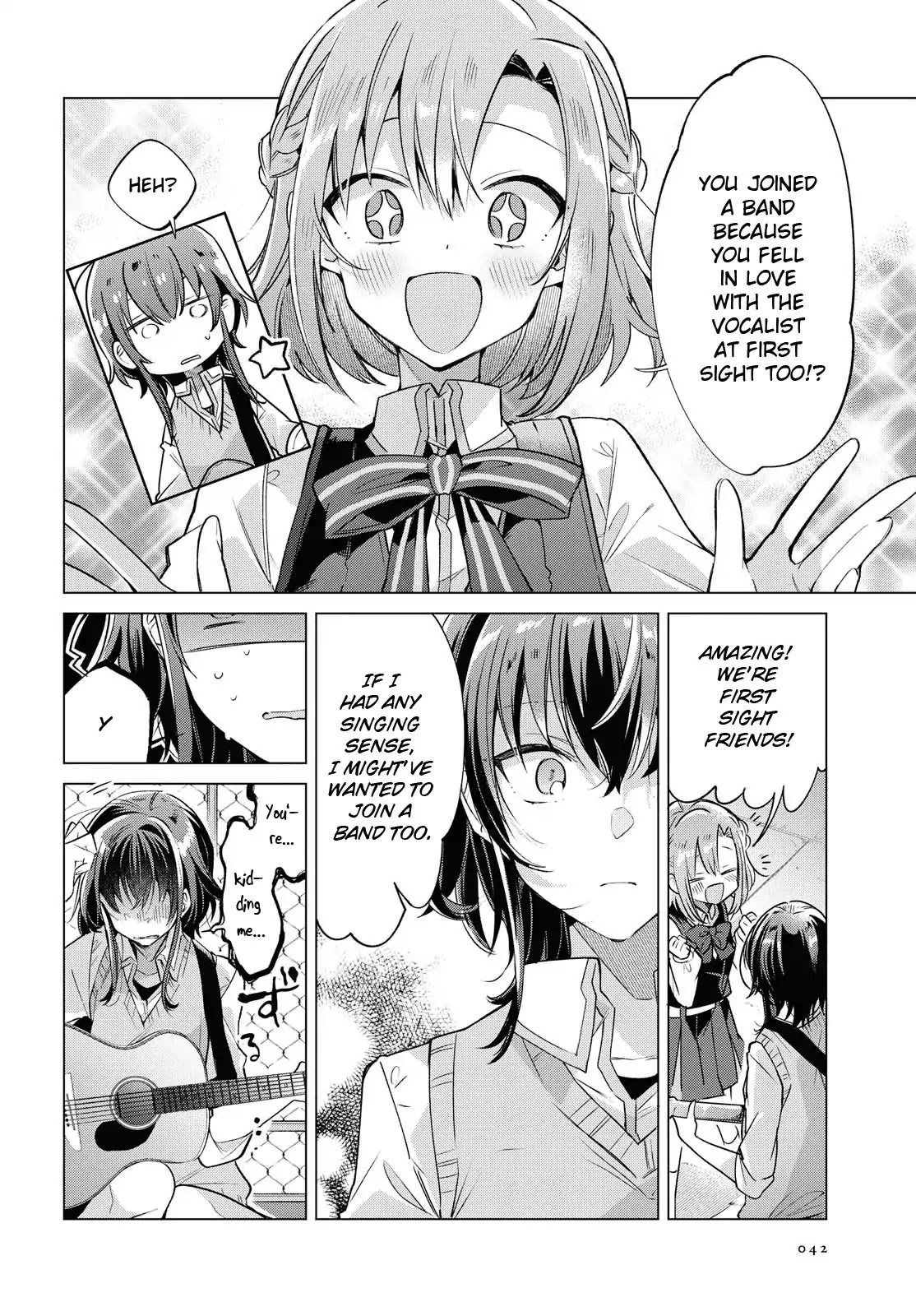 Whispering You a Love Song Chapter 1 page 29 - Chapter 1: On the rooftop, with a guitar, with Senpai