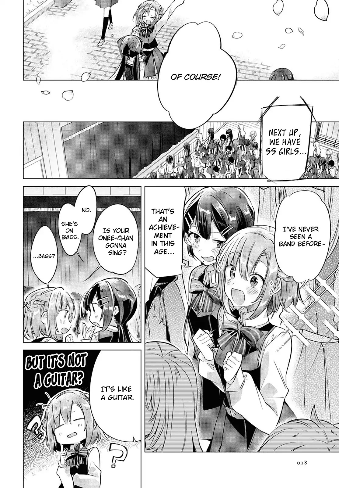 Whispering You a Love Song Chapter 1 page 6 - Chapter 1: On the rooftop, with a guitar, with Senpai