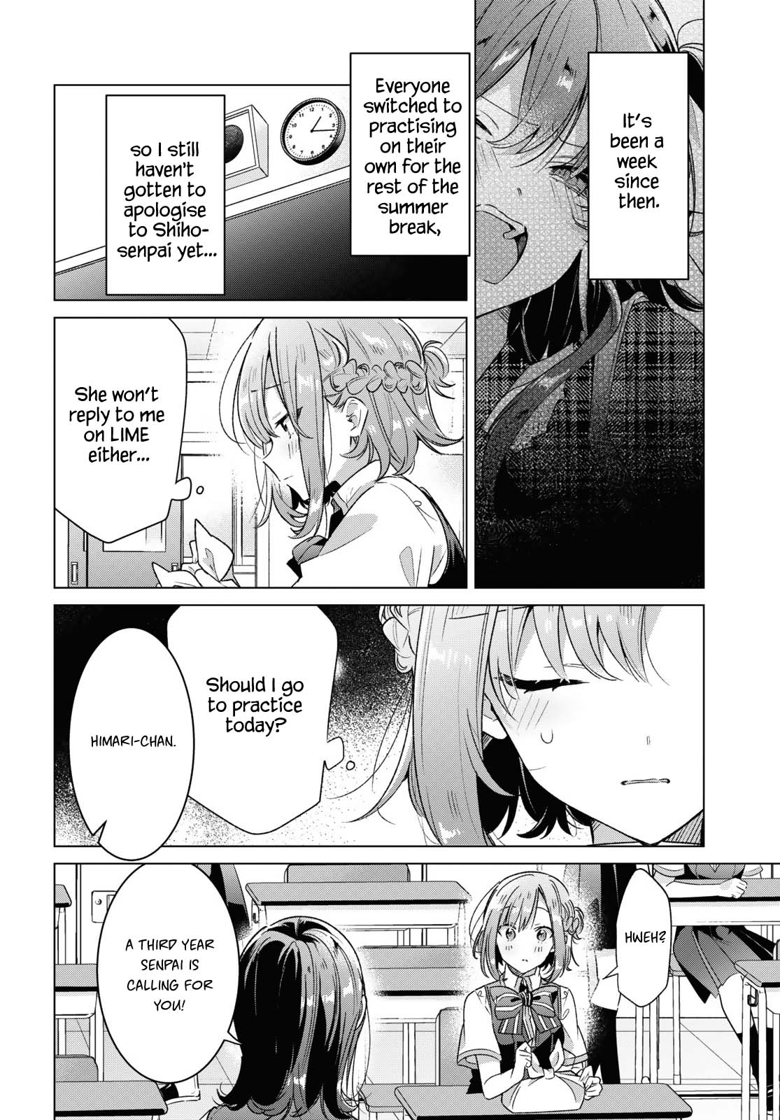 Whispering You a Love Song Chapter 37 page 4 - Chapter 37: A New Term, Regrets, and a New Song.