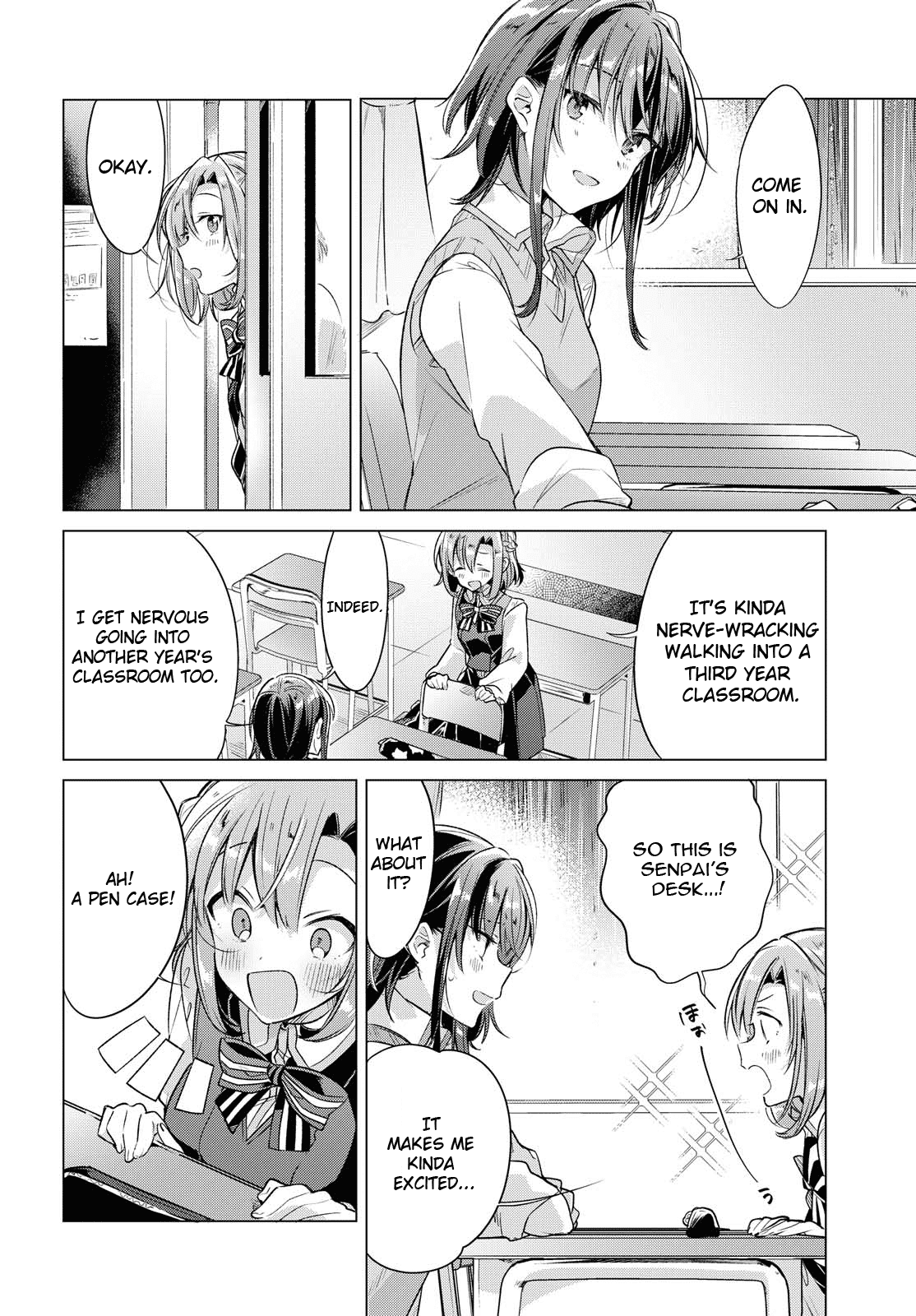 Whispering You a Love Song Chapter 4 page 14 - Chapter 4: On a rainy day, in the classroom.