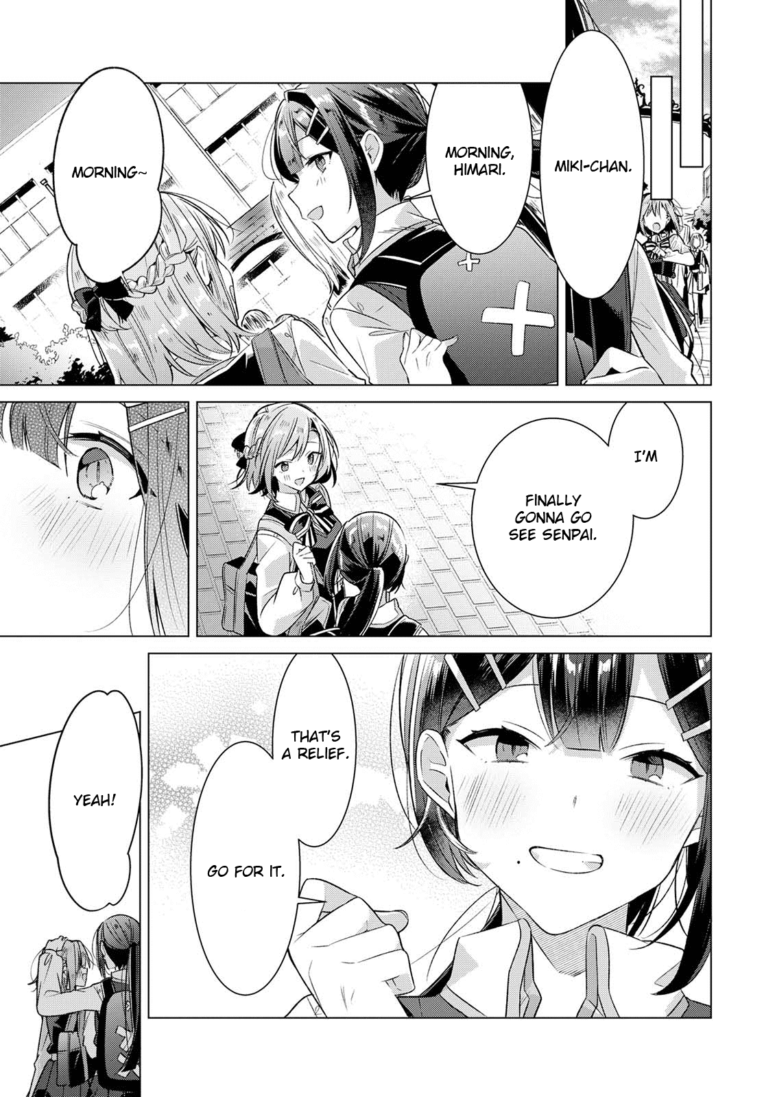 Whispering You a Love Song Chapter 7 page 19 - Chapter 7: On the rooftop, with Senpai, and my feelings.