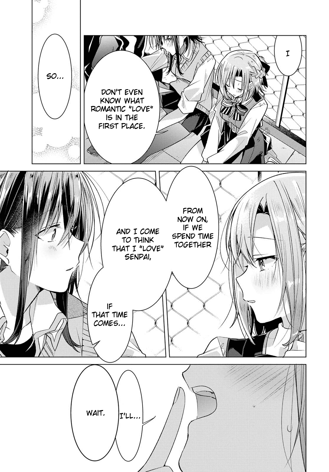 Whispering You a Love Song Chapter 7 page 25 - Chapter 7: On the rooftop, with Senpai, and my feelings.
