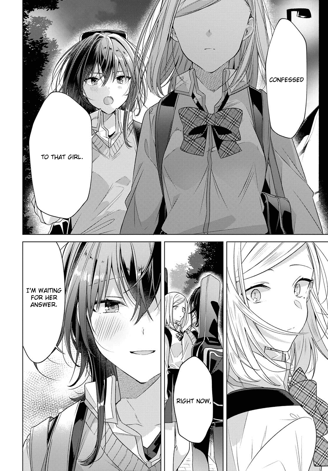 Whispering You a Love Song Chapter 7 page 4 - Chapter 7: On the rooftop, with Senpai, and my feelings.